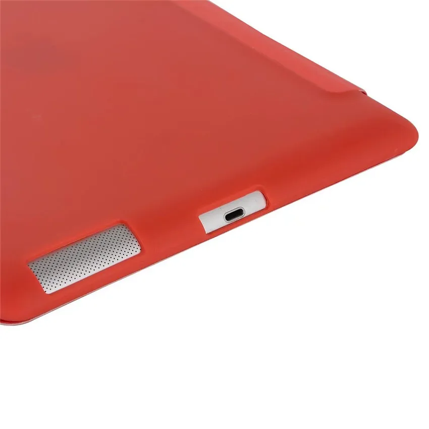 Ohišje za iPad 2 3 4 PU Trdna Nazaj Ultra Slim Light Weight Štiri krat Smart Cover Ohišje za iPad 2/3/4 +screen protector+touch pen
