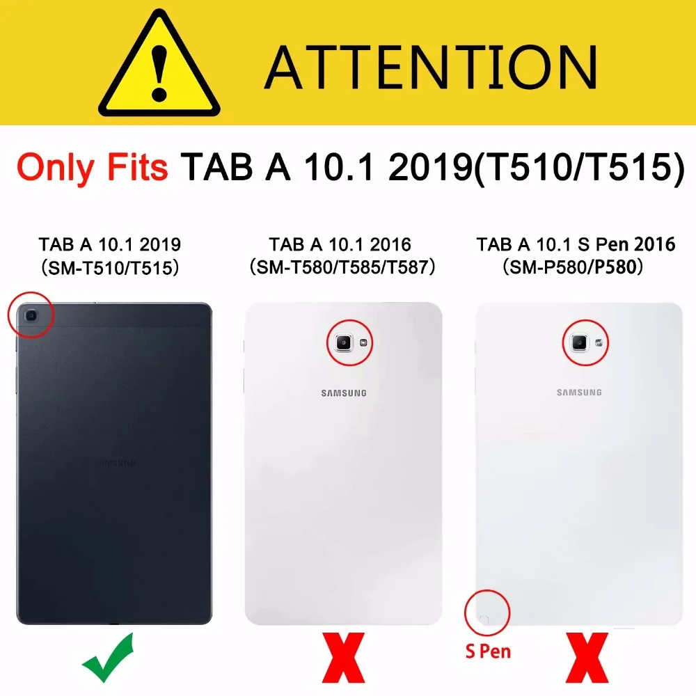 Ohišje Za Samsung Galaxy Tab 10.1 2019 T510 T515 SM-T510 SM-T515 Kritje Funda Slim Magnetni Zložljiva PU Usnje Stojijo Lupine +Darilo