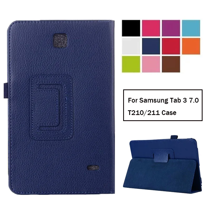 Ohišje Za Samsung Galaxy Tab 3 7.0 T210 T211 Usnjena torbica Pokrovček Za Samsung Tab3 7.0 SM-T210 SM-T211 Primeru