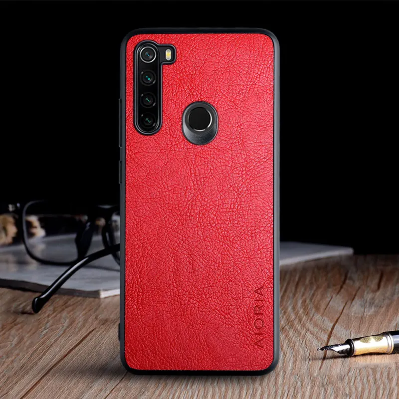Ohišje za Xiaomi Redmi Opomba 8T luxury Letnik Usnja, kože capa z Režo telefon kritje za xiaomi redmi opomba 8t primeru funda coque