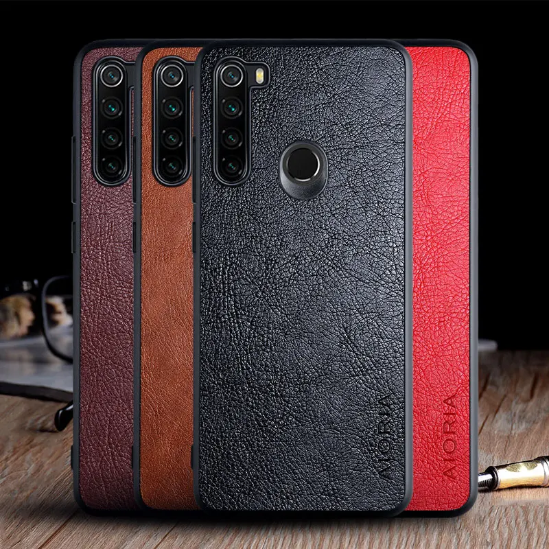 Ohišje za Xiaomi Redmi Opomba 8T luxury Letnik Usnja, kože capa z Režo telefon kritje za xiaomi redmi opomba 8t primeru funda coque