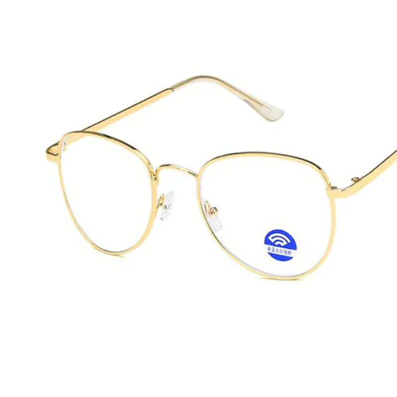 Okrogle Kovinske Anti Modra Svetloba Moški Blokiranje Očal Okvir Moški Ženske Računalniških Iger Očala Očala Optični Spektakel Ženske