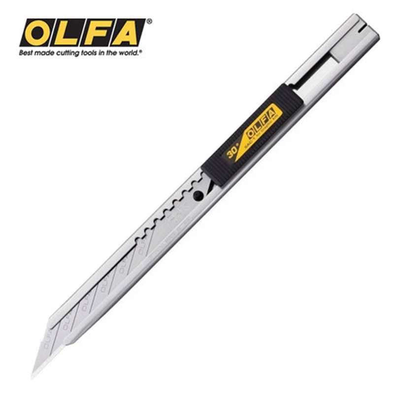 OLFA SAC-1(141B) Fine Izdelave Rezalnik Graphic Arts Stainlesssteel Nož 30 Stopinj (Nadomestna Rezila SAB-10/DKB-10)