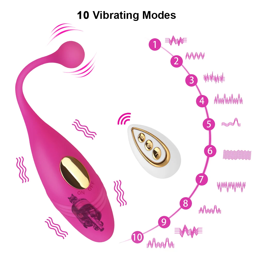 OLO 10 Hitrosti Brezžični Daljinski Nosljivi Vaginalne Žogo Vibracijsko Jajce Sex Igrače za Ženske Ženski Masturbator