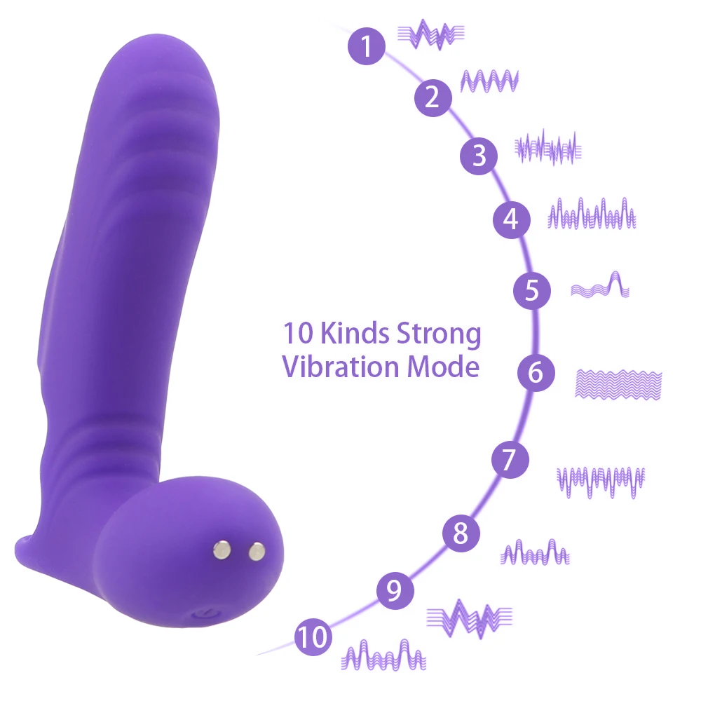 OLO Prst Rokav Vibrator za G-spot Klitoris Stimulator Dvojna Vibracijska Prst Vibrator Stimulacije Vagine Sex Igrače za Ženske