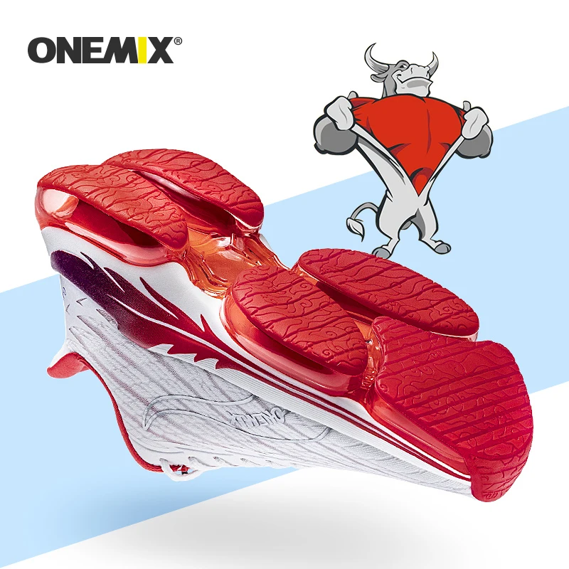ONEMIX 2021 Nov Prihod Čevlji za Moške Zračne Blazine Atletske Dihanje Nekaj Trenerjev Čevlji Pohodni Copati za Ženske