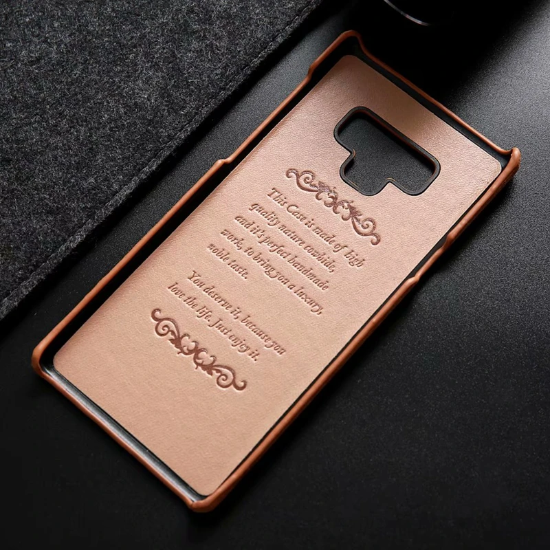 Opomba 9 Letnik Piling Pristen Cowhide Usnje Nazaj Ohišje za Samsung Galaxy Note 9 Ultra Slim Nazaj Primeru, pravo Usnje Nazaj Fundas