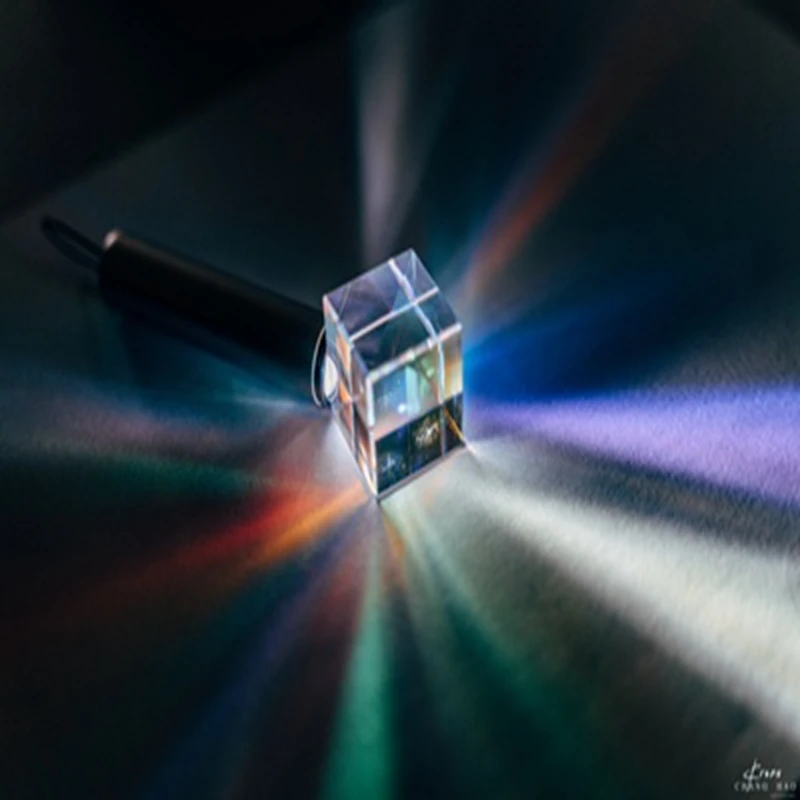 Optični ColorPrism12.7mm Šest-stranski Svetlobi Ice Cube Žarek Delitev Prizme K9 Steklo Objektiv Poučevanja Preizkusa Orodje po Meri