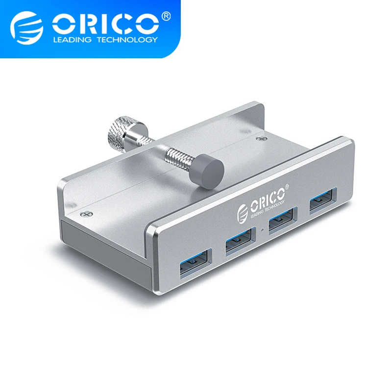 ORICO Aluminij Zlitine 4 Vrata USB3.0 Posnetek-vrsta VMESNIKA,5Gbps visoke hitrosti prenosa,Ločeno design, podatkovni kabel je en meter dolgo