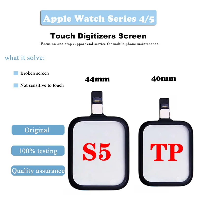 Original Dotik Za Apple Gledati Serije 5, Zaslon na Dotik, Računalnike Za Apple Watch Series5 S5 40mm44mm Dotik Zamenjava Stekla