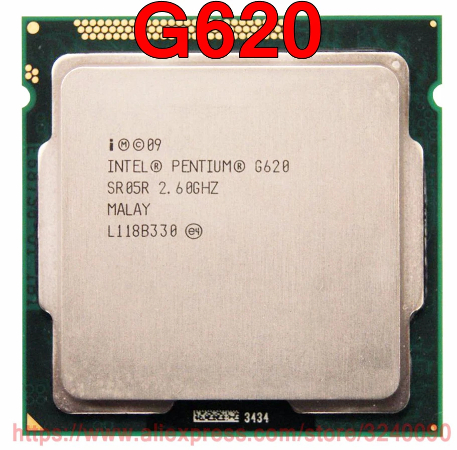 Original Intel CPU PENTIUM G620 SR05R Procesor 2.60 GHz, 3M Dual-Core Socket 1155 brezplačna dostava hitro ladjo iz
