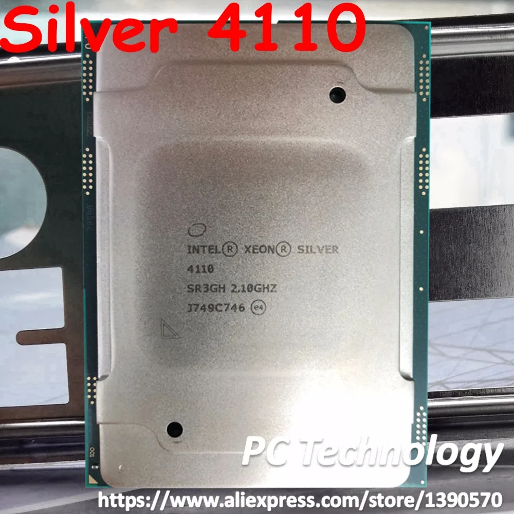 Original Intel Xeon Srebro 4110 SR3GH Silver4110 Procesor 11 Cache 2.10 GHz, 8-jedra 85W LGA3647 CPU brezplačna dostava