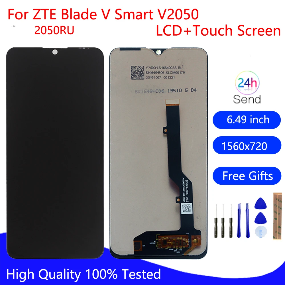 Original LCD Za ZTE Blade Proti Smart V2050 2050RU LCD-Zaslon, Zaslon na Dotik, Računalnike Zbora Za ZTE BLADE V Pametni Telefon Deli