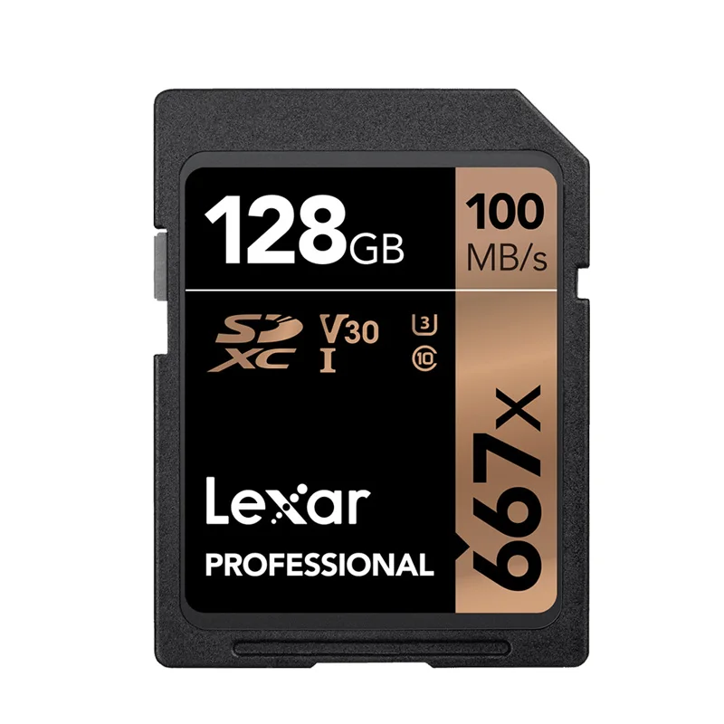 Original Lexar 667x SD U3 SDXC UHS-I 128GB SD Kaart 256GB Razred 10 V30 Carte SD 32 GB, 64 GB Za 1080p 3D, 4K video Kamera