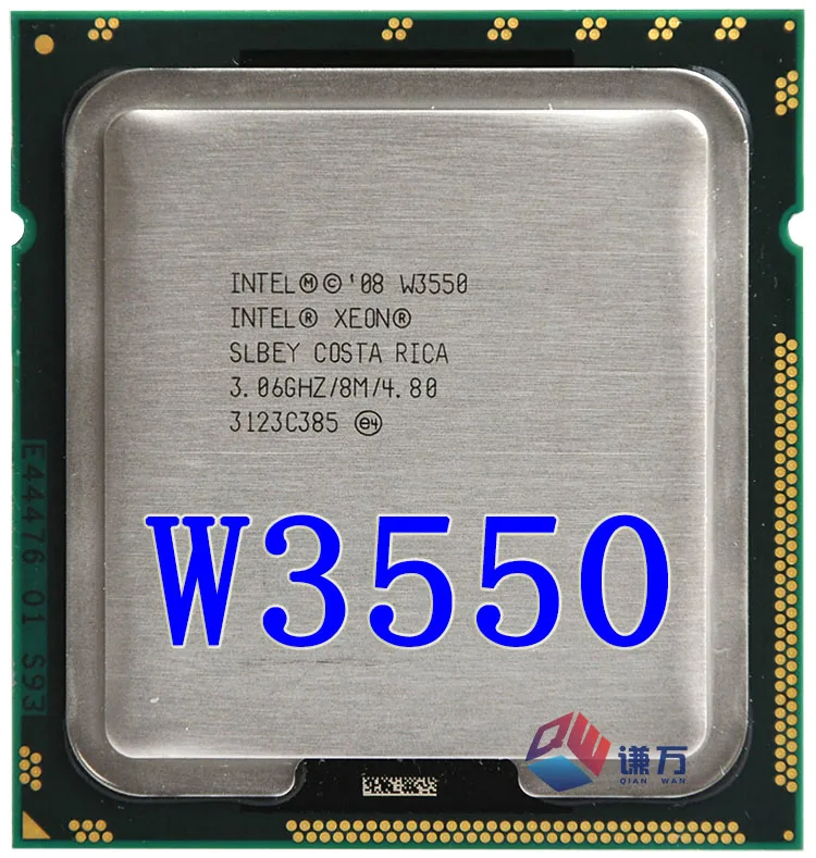 Original lntel Xeon Quad Core W3550 3.06 GHz TDP 130W 8MB Cache LGA 1366 CPU Desktop (delovni Brezplačna Dostava)