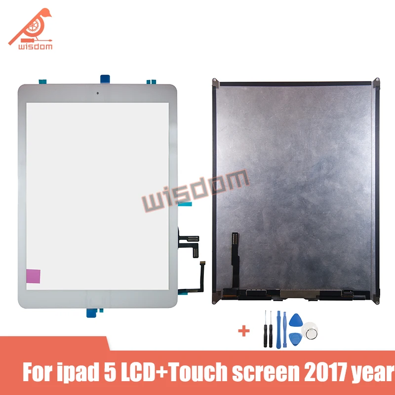 Original Polno Novih 9.7 Palčni LCD Zaslon+zaslon na Dotik Za iPad 5 5. Generacija 2017 A1822 A1823 Brezplačna Orodja, s Testirani LCD