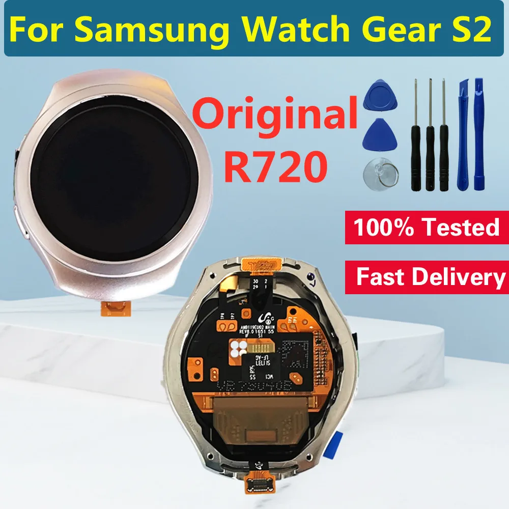 Original Samsung Watch Prestavi S2 R720 SM-R720 LCD Diaplay, Zaslon na Dotik, Računalnike Zaslon Za Samsung Watch S2 LCD Zamenjava
