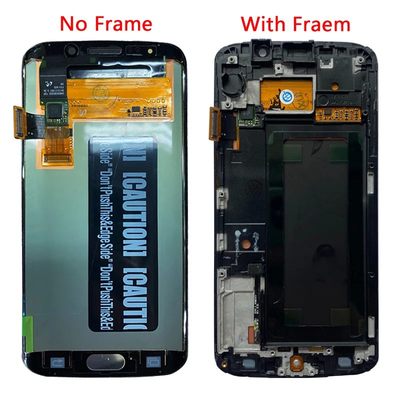 Original SUPER AMOLED Zaslonu Samsung Galaxy S6 Edge LCD Zaslon, Okvir 5.1