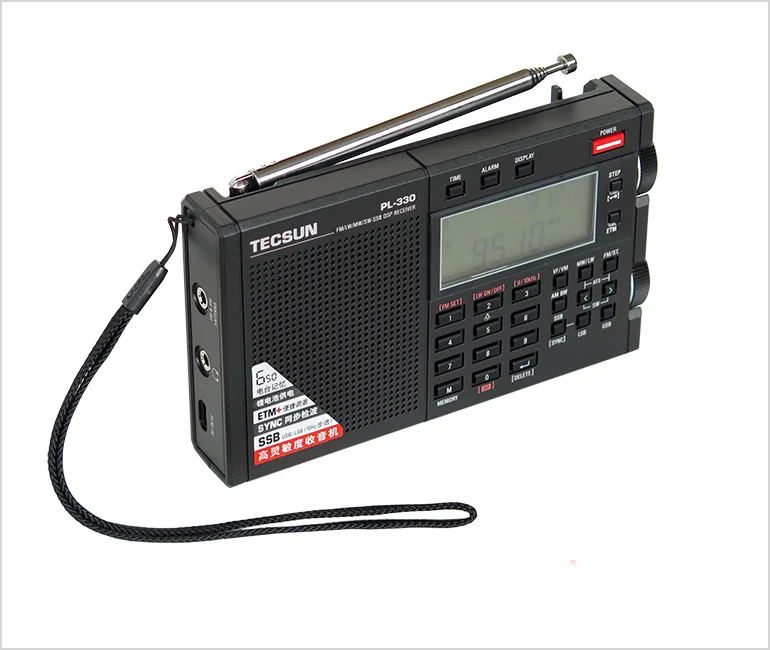 Original Tecsun PL-330 Radijski Sprejemnik FM/MW/SW/LW vse band prenosni radio FM + BL-5C