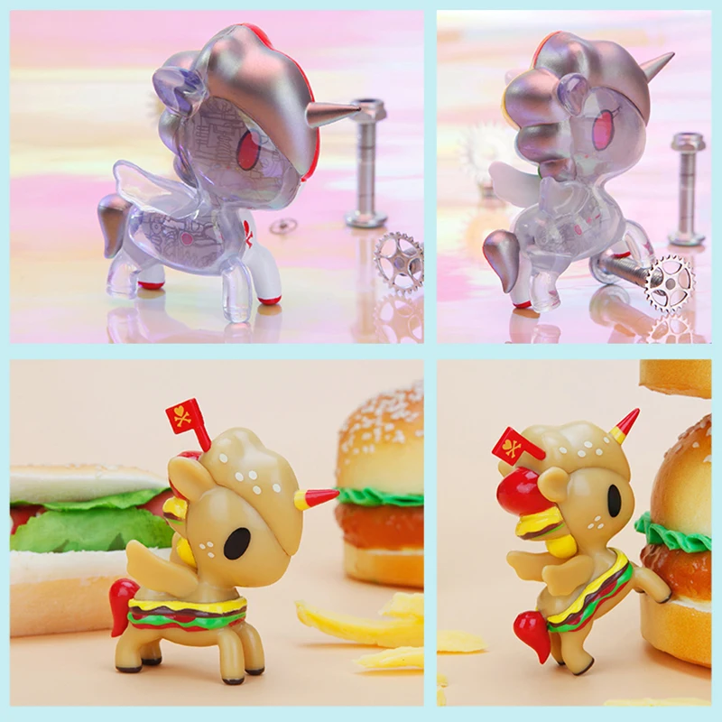 Original Tokidoki Unicorno 7. Generacije, Slepo Polje, Anime Slika Ornament Toy Model, Darilo za Rojstni dan