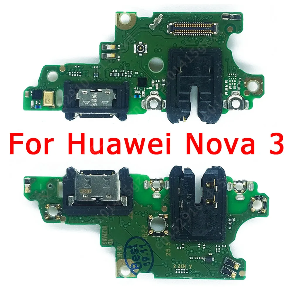 Original USB Charge Odbor za Huawei P Smart Plus 2018 Polnjenje Vrata Za Nova 3i PCB Dock Priključek Flex Kabel Nadomestni Deli