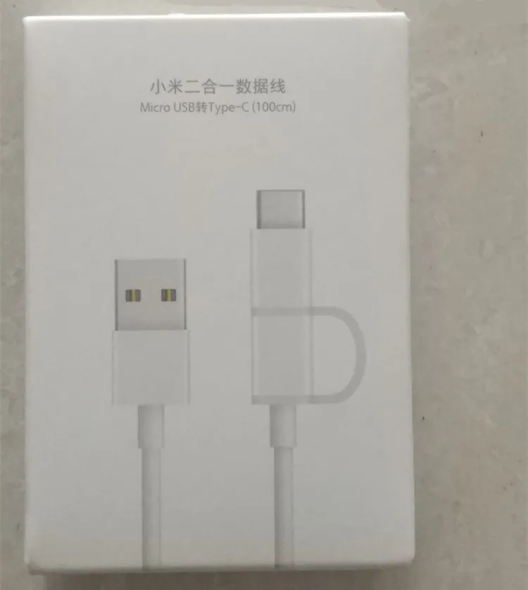 Original Xiaomi 2 V 1 Kabel Tip C Mikro USB Kabel, Hitro, Hitro Polnjenje Sinhronizacija Podatkov Line 100cm Za Mi CC9 9 Pro 9T 8 6 Redmi