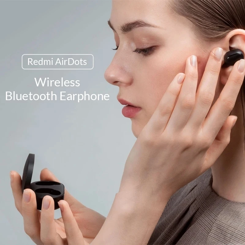 Original Xiaomi Redmi Airdots 2 TWS Res Brezžične Bluetooth Stereo Slušalke Bas 5.0 Slušalke Z Mikrofonom za Prostoročno Čepkov Air2 SE