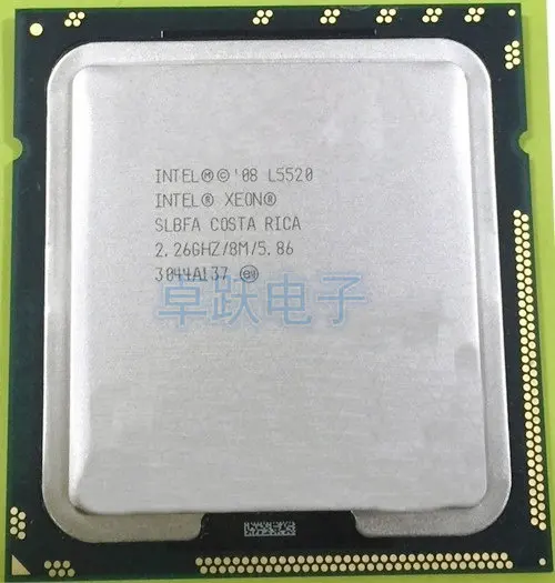 Original za Intel CPU Xeon L5520 CPU 2.26 GHz/ LGA 1366 /8MB L3 Cache/quad-CORE/60 W Procesor scrattered kos X58