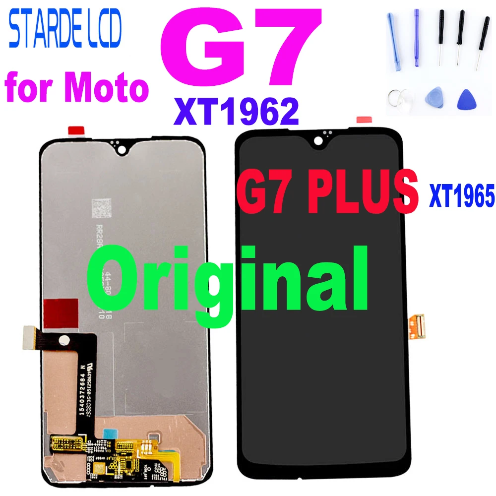 Original za Moto G7 XT1962 LCD Zaslon na Dotik, Računalnike Zaslon Stekla Zamenjava Za Motorola G7 Plus Zaslon g 7 LCD