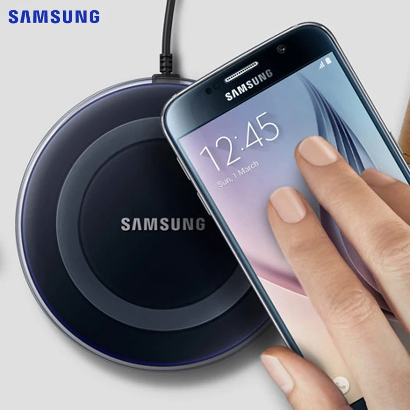 Originalni Samsung Brezžično Polnjenje Qi Adapter Za Galaxy S7 S6 Rob S8 S9 S10 Plus Note5 Za Iphone 8 X XS XR Mi 9 Mi8