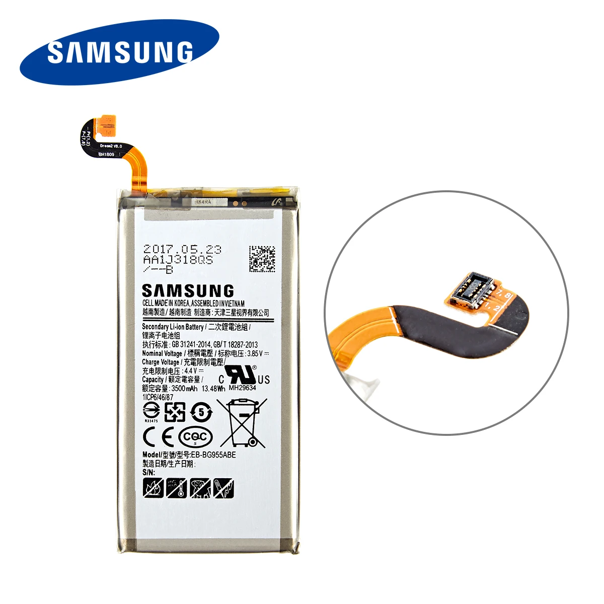 Originalni SAMSUNG EB-BG955ABA EB-BG955ABE 3500mAh baterija Za Samsung Galaxy S8 Plus+ G9550 G955 G955F/A G955T G955S G955P +Orodja