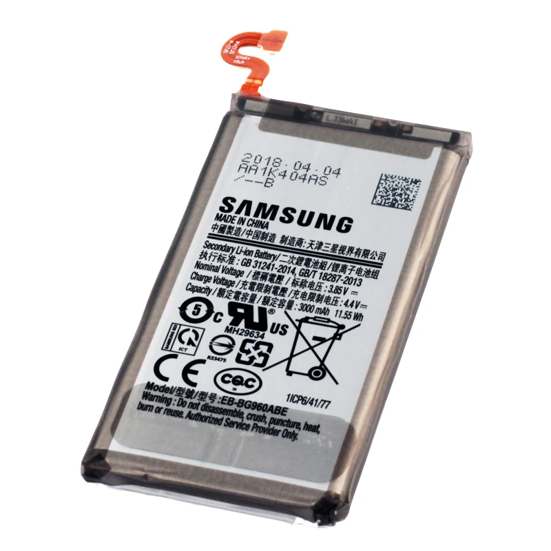 Originalni Samsung EB-BG960ABE Baterija Za Samsung GALAXY SM-G960 G960F G960 S9 G9600 SM-G960F Telefon 3000mAh