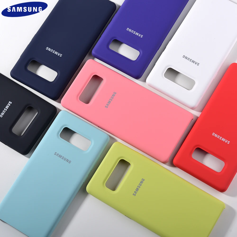 Originalni Samsung Note9 Tekoče Silikona Nazaj Primeru Svilnato Mehko Kožo Umazanijo-dokazilo zaščitni Pokrov za Samsung Opomba 8 9 Z Logotipom