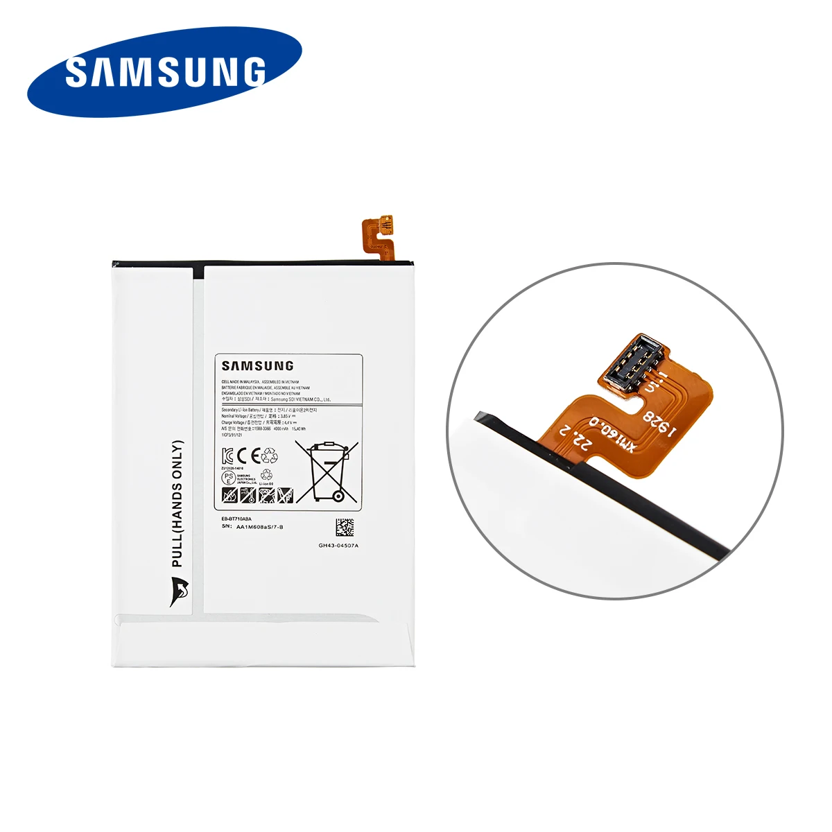 Originalni SAMSUNG Tablični EB-BT710ABA EB-BT710ABE 4000 mah baterija Za Samsung Tab Galaxy S2 8.0 SM-T710 T713 T715/C/Y T719C T713N