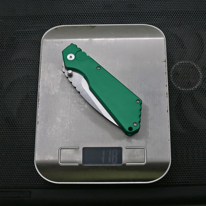 OTF Novo protech noži stonewash D2 rezilo 6061-t6 letalstva aluminija ročaj, zunanji EOS avanturo nož za kampiranje