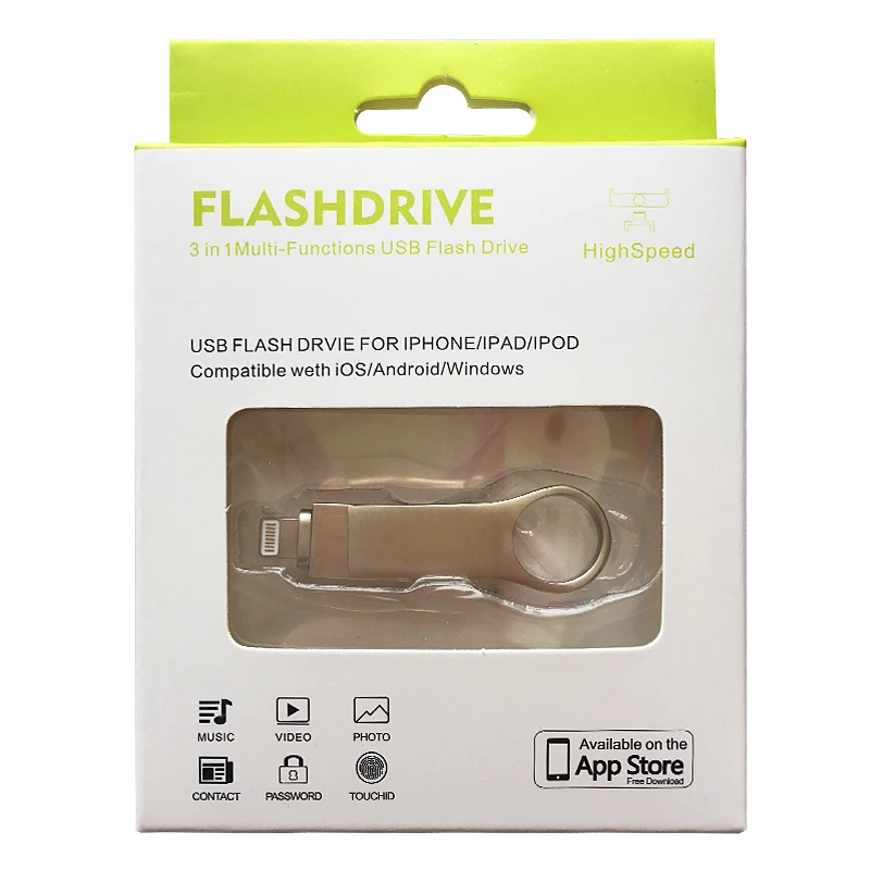 OTG Usb Flash Disk 8GB 16GB 32GB 64GB 128GB Pen Drive HD Shranjevanje Memory Stick Za iPhone X/8/7/7 Plus/6/6s/5/MP/ipad Pendrive