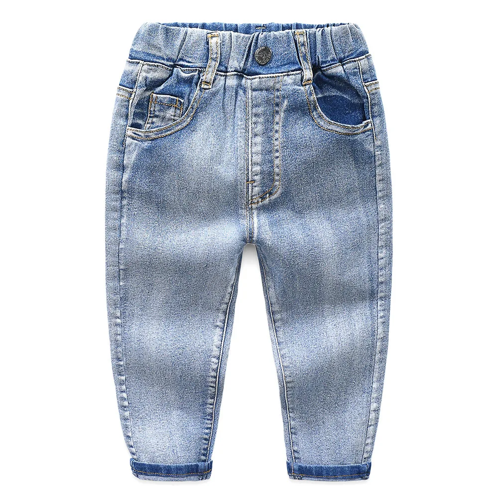 Otroci Fantje Jeans za 2-8 Let 2020 Jeseni Otroci Oblačila Hlače Jeansa, Oblačila za Otroke, Baby Boy Priložnostne Trdna Elastična Dolge Hlače