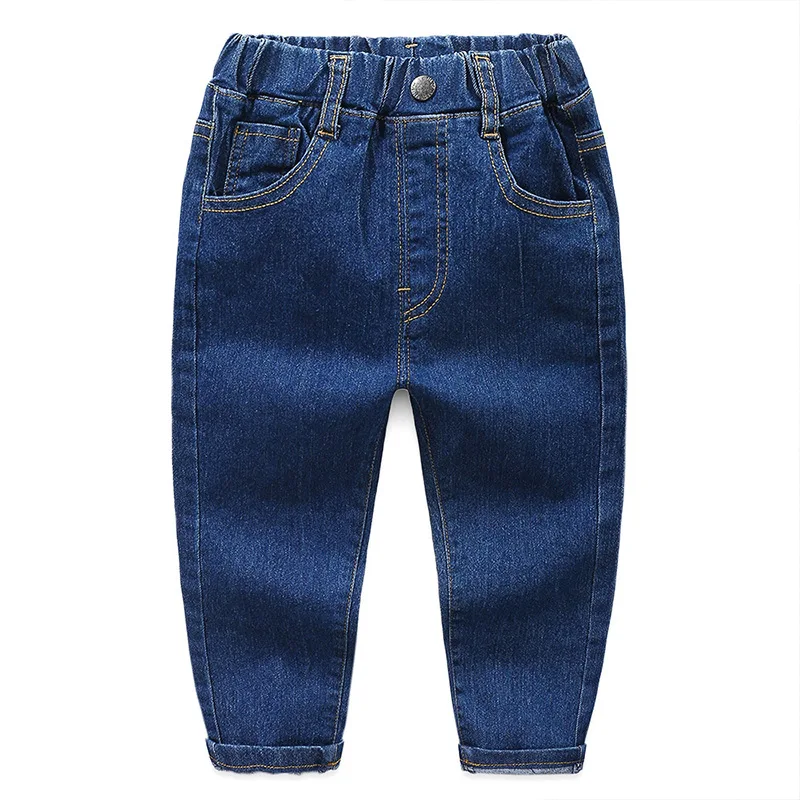 Otroci Fantje Jeans za 2-8 Let 2020 Jeseni Otroci Oblačila Hlače Jeansa, Oblačila za Otroke, Baby Boy Priložnostne Trdna Elastična Dolge Hlače