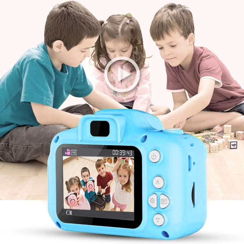 Otroci otroški Kamere Mini Digitalni Fotoaparat Srčkan Izobraževalne Igrače, Kamera Za Otroka, Darilo za Rojstni dan 1080P Fotografijo, Video Kamere Za Otroke