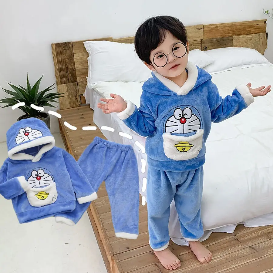 Otroci Pižame za Fante Oblačila Sklop Otroci Risanka Sleepwea Obleke Baby Fantje Domov Oblačila Mehko Pozimi Vrhnja Oblačila Otrok