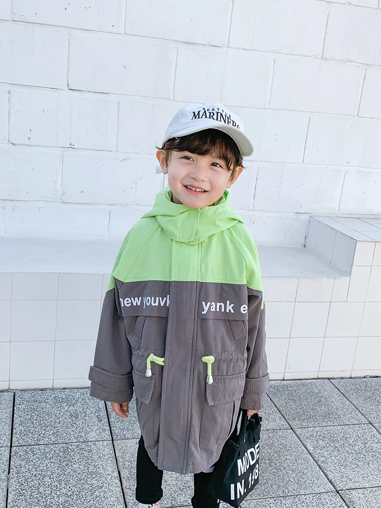 Otroci Plašč Fantje Spomladi in Jeseni korejski Plašč Baby 2020 Dolgo otroška Oblačila Otrok Zahodni Slog Nov Plašč