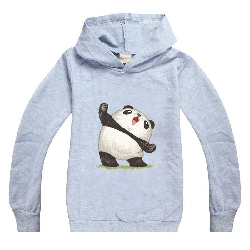 Otroci Risanka Panda Grafični Fantje Hoodies Pulover, Oblačila Vrhovi Jeseni, Pozimi Anime Dolgi Rokav Oblačila Otroci Majica