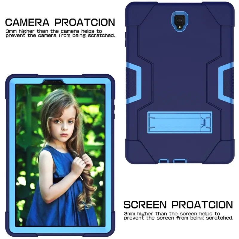 Otroci Shockproof Hibridni trdi Oklep Ohišje Za Samsung Tab Galaxy S4 10.5 SM-T830 T835 T837 Kritje za Zavihek S4 10.5 T830 primeru +FilmPen