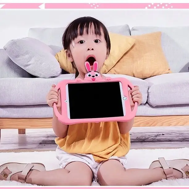 Otroci Silikona Tablični Primeru Za Xiaomi Mi Pad 4 plus 10.1 Mehko Srčkan Shockproof Kritje za Xiaomi Mipad 4 Mi Pad4 8 inch Funda Lupini