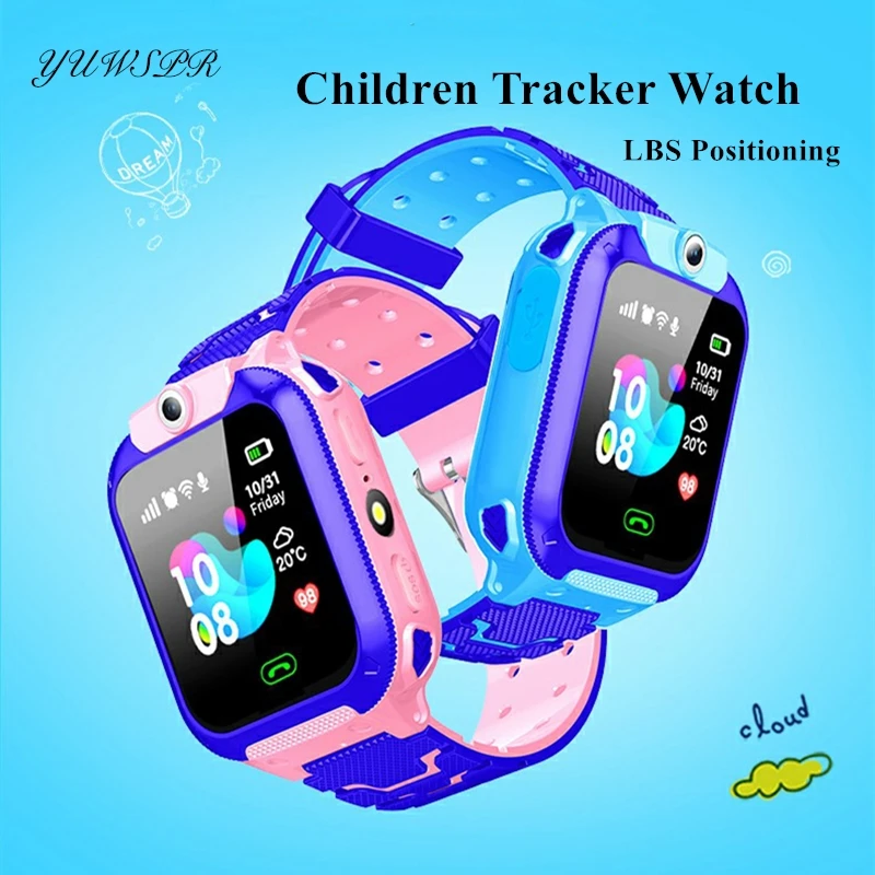 Otroci Tracker Watch LBS Položaj, Vodotesen Fotoaparat, Multifunkcijski Digitalni IOS Android Telefon ročno uro Otrok Ura V12 Darilo
