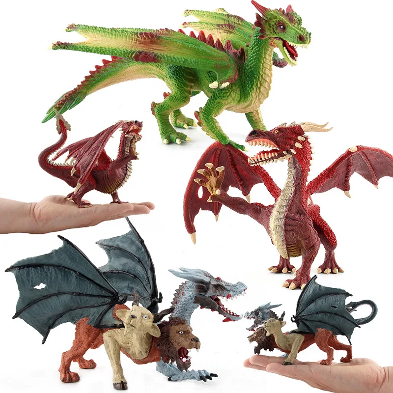 Otrok anime toy model Zahodnega magic dragon model Dragon Dinozaver Model Igrače, Otrok, Otroci, Živali Spoznavanja Izobraževalne Igrače Darila