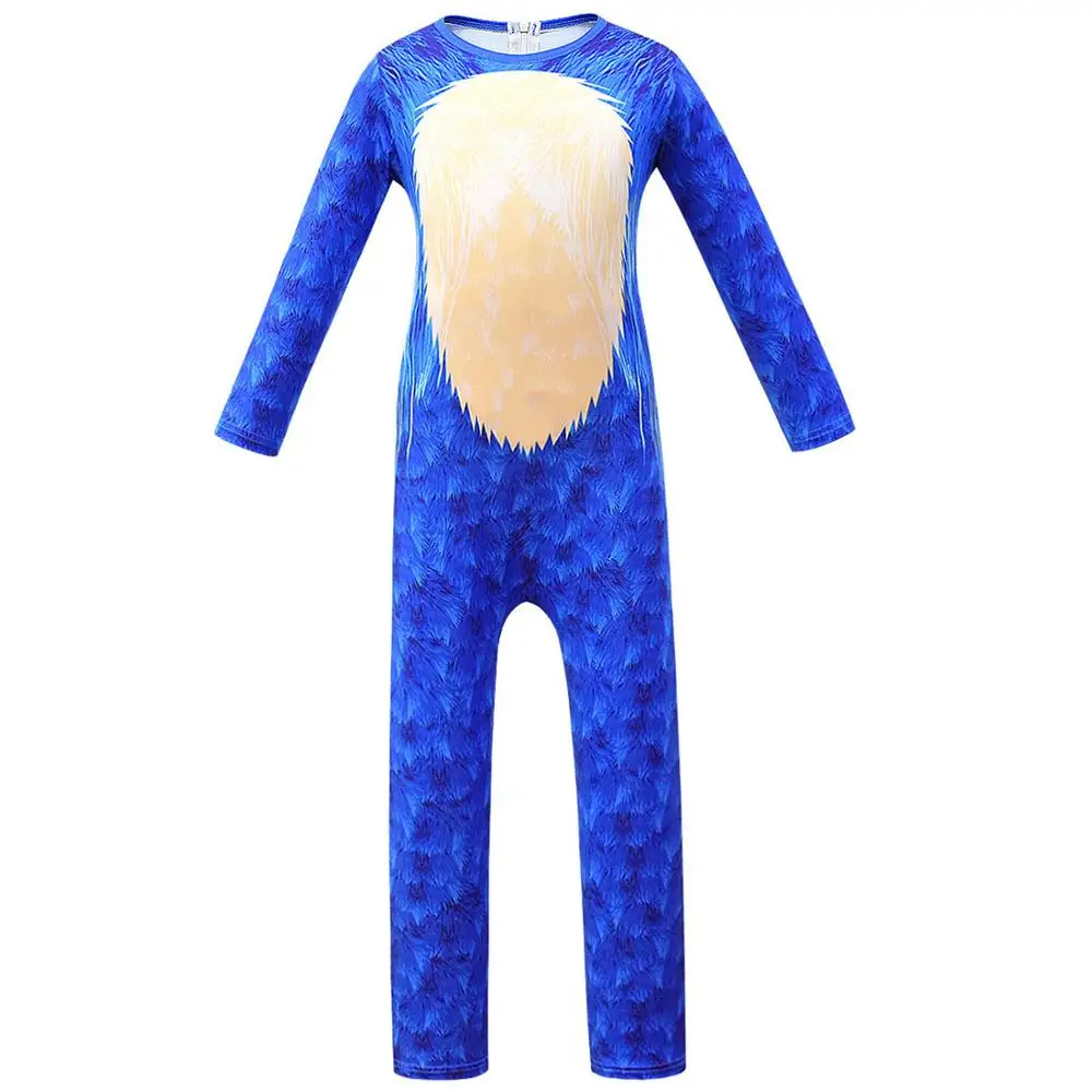 Otrok Cosplay Sonic Hedgehog Velikonočni Jumpsuit Halloween Kostume, fant, Otroci, fant Kostumi za Otroke Obleko, Masko in rokavice