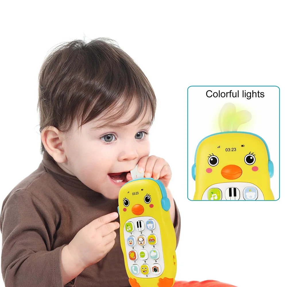 Otroška Glasba in Svetloba Telefon, Igrača Telefon Začetku Izobraževalne Igrače za Otroke Teether Baby Darilo z Original Škatlo