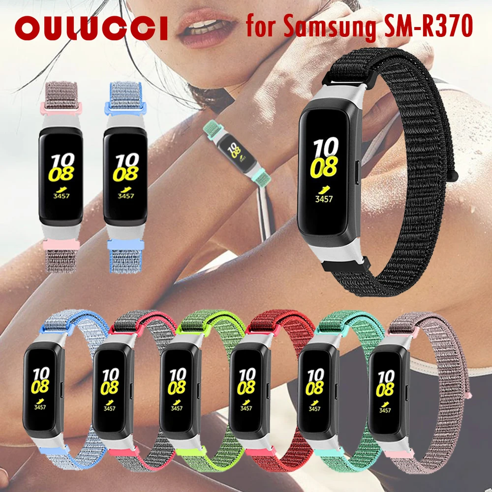 OULUCCI Nadomestni trak Zapestni Trak Trak najlon za Samsung Galaxy fit SM R370 trak Pametna Zapestnica Watch Trak Pribor za