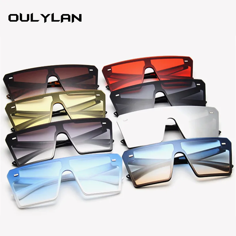 Oulylan Blagovne Znamke Kvadratnih Sončna Očala Ženske Letnik Prevelik Gradient Sončna Očala Moških Velik Okvir Očal